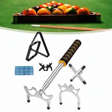 Бридж Выдвижной бильярдный кий Черный и серебряный бильярдный кий