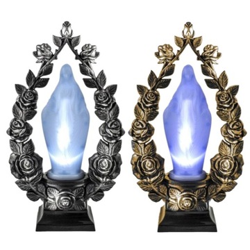 БОЛЬШАЯ СВЕЧА МАРИЯ НА МОГИЛУ РОДИТЕЛЕЙ МОЕГО ПАПА, МАМА, БОЖЬЯ МАТЕРЬ, 36см + БАТАРЕИ