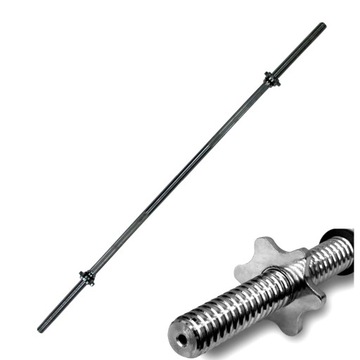 GRYF PROSTY gwintowany 28mm 120cm STAL CHROM 150kg