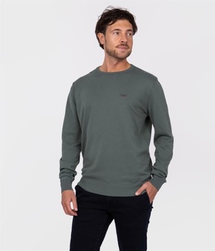 LEE COOPER Sweter męski ANDY ORGANIC DARK L