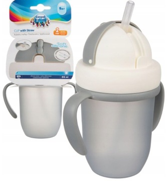 CANPOL KUBEK BIDON ZE SKŁADANĄ SŁOMKĄ RURKĄ 210ml