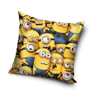 Milutka Poszewka welurowa 40x40 Minions Minionki velvet