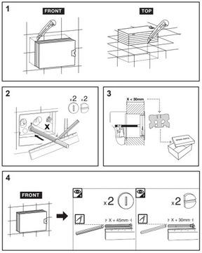 Кнопка смыва Koło Slim белая OLI