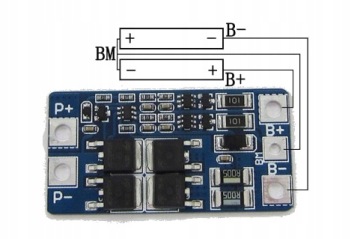Зарядное устройство модуля BMS Li-Ion 18650 2S 10A 7,4В 8,4В
