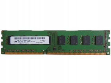PAMIĘĆ 4GB DDR3 PC3L-10600 1333MHZ MICRON MT16KTF51264AZ-1G4M1 LONG DIMM
