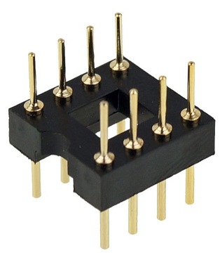DIP8 podstawka precyzyjna dwustronna wyprowadzenia do adapterów SO8 2x4 pin