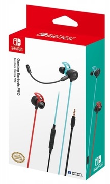 Słuchawki douszne RED/BLUE HORI Gaming Earbuds Pro