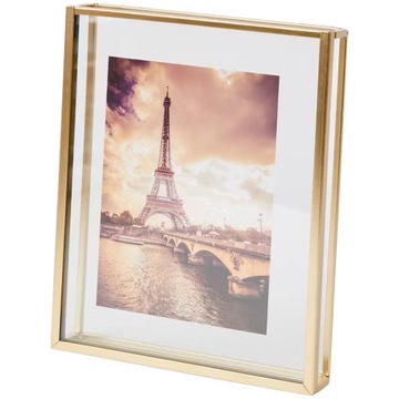 RAMKA METALOWA ZŁOTA NA ZDJĘCIA 10x15cm