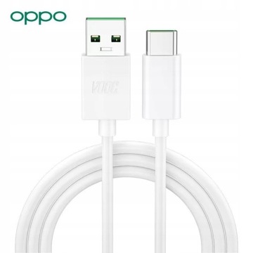 Kabel USB-A - USB-C OPPO SuperVOOC 1m 65W Biały