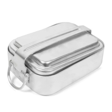 Zestaw 3 szt. Mess Tin aluminiowy zestaw garnków b