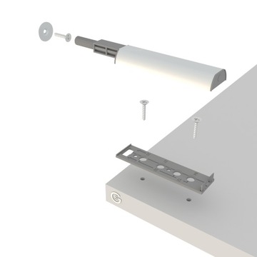 Нажмите, чтобы открыть магнитный металлический мебельный бампер