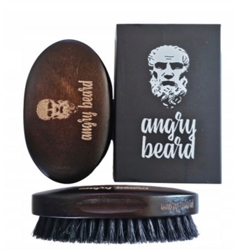 Набор для ухода за бородой от my Angry Beard с кремовой расческой-щеткой