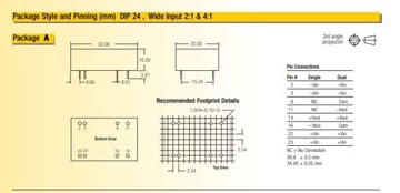 REC3-4812DRW/H1/A Przetwornica DC/DC 12V 3W [1szt]