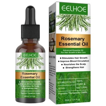 Масло для роста волос с эфирным маслом розмарина Pure Natural