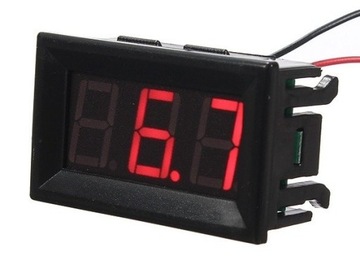 Woltomierz DC 0-100V w obudowie 0,56' LED czerwony