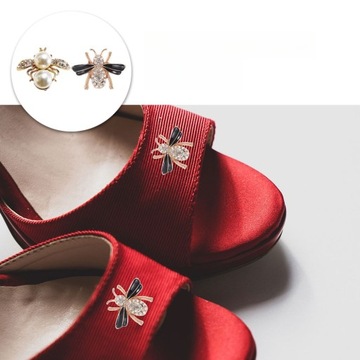 ЗАЖИМЫ ДЛЯ ОБУВИ СВИТЕРА КАРДИГАНА С ПРЯЖКОЙ ПЧЕЛКА 4 ШТ.