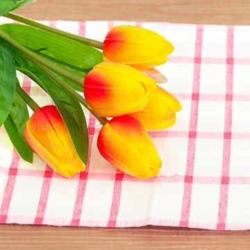 ТЮЛЬПАН БУКЕТ ТЮЛЬПАНЫ X5 ИСКУССТВЕННЫЕ ЦВЕТЫ БУКЕТ ТЮЛЬПАНЫ В ПЕНЕ