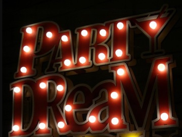 SMUKEE Деревянная светодиодная вывеска DREAM