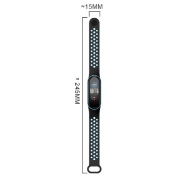 НАБОР ИЗ 5 РЕМЕШКОВ ДЛЯ XIAOMI MI BAND 5, 6, 7, РЕМЕНЬ С ОТВЕРСТИЯМИ