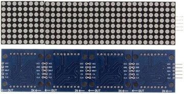 8x32 светодиодный матричный модуль AVR MAX7219, красный Arduin
