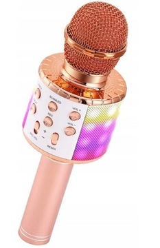 MIKROFON KARAOKE BEZPRZEWODOWY BT FEDE WS-858L RÓŻ