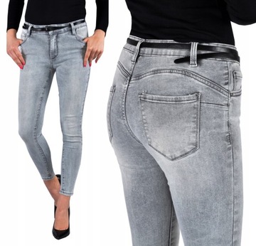 Damskie Spodnie Jeansy Push-Up Wyszczuplające jean