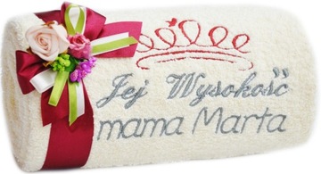 Prezent na DZIEŃ MAMY Ręcznik z Haftem Imieniem