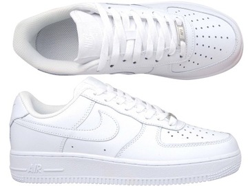 NIKE AIR FORCE 1 '07 CW2288 111 BUTY MĘSKIE BIAŁE SKÓRZANE SNEAKERS