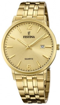 Zegarek męski FESTINA 20513/3 złoty klasyczny dla par