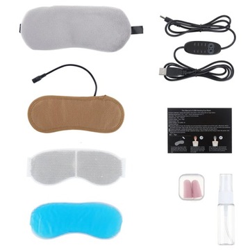 PODGRZEWANA MASKA NA OCZY USB DLA SUCHYCH OCZU CIEPŁY KOMPRES Z KONTROL