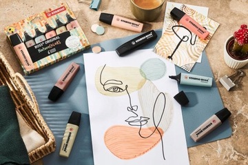 STABILO BOSS ORIGINAL NatureColors хайлайтер 6 цветов футляр EARTH COLORS