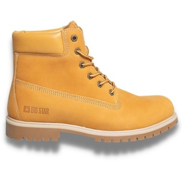 BUTY DAMSKIE BIG STAR ZIMOWE BOTKI TRZEWIKI TRAPERY GLANY