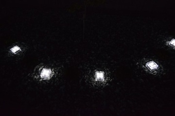 СОЛНЕЧНАЯ БРУСТОЧКА, СТЕКЛЯННЫЙ КАМЕНЬ, LED, 5 ШТ.