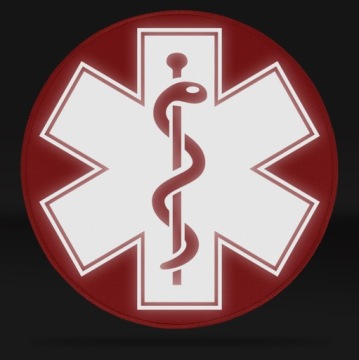 ESKULAP STAR OF LIFE Светоотражающая медицинская нашивка