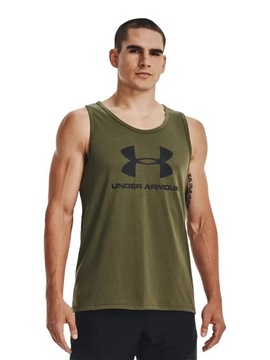 KOSZULKA MĘSKA UNDER ARMOUR BEZRĘKAWNIK SPORTOWY WIOSENNY BAWEŁNA 1329589