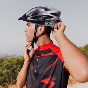 ВЕЛОСИПЕДНЫЙ ШЛЕМ МУЖСКИЙ ЖЕНСКИЙ, РЕГУЛИРУЕМЫЙ, УДОБНЫЙ, С ПОДСВЕТКОЙ, 57-62 СМ.