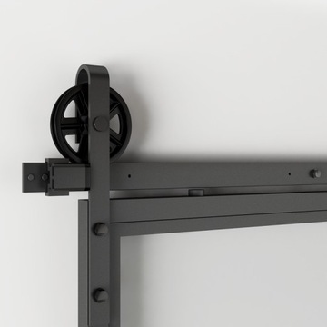 Система направляющих для раздвижных стеклянных дверей, черный FREIM CIRCLE