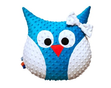 PODUSZKA SOWA SÓWKA MINKY 40x35 PRZYTULANKA