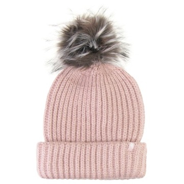 CZAPKA damska 4F ZIMOWA Z POMPONEM Z19 CAD068 L/XL