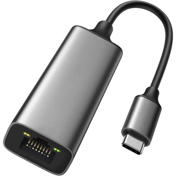 ADAPTER SIECIOWY HUB KARTA SIECIOWA LAN RJ45 USB-C PLUG&PLAY 1000MBPS