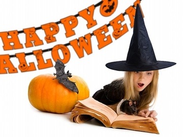 Zestaw Balony girlanda dynie baner gadżety dekoracje na Halloween 30balonów