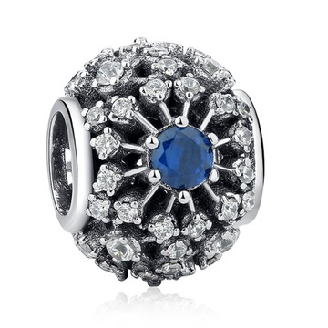 CHARMS ŻYCZENIE KOPCIUSZKA SREBRNY S925 PIĘKNY