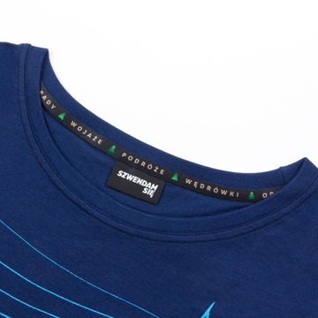 Женская туристическая футболка SAILING BOAT, темно-синяя, S