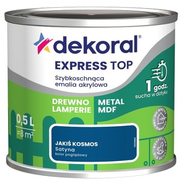 DEKORAL EMALIA SZYBKOSCHNĄCA jakiś kosmos 0,5L