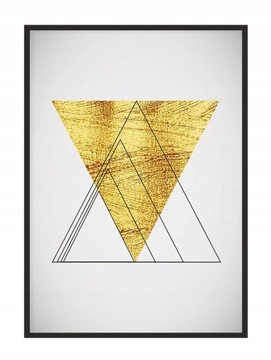 OBRAZ PLAKAT W RAMIE 33x43 cm Geometria P1726