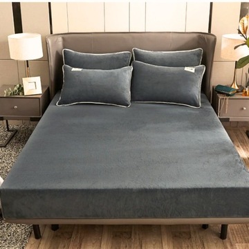 Лист с резиновой полосой 90x200 плюшевой флисовой плюшевой плюшевой мишки теплые цвета