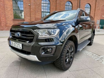 Ford Ranger V Podwójna kabina Facelifting 2019 2.0 EcoBlue 213KM 2021 Ford Ranger RadarAsystentPDCNaviLedFull OpcjaNowy Rozrzad 2.0 Diesel