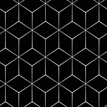 Tapeta Nowoczesna Geometryczna Czarna Biała 3D
