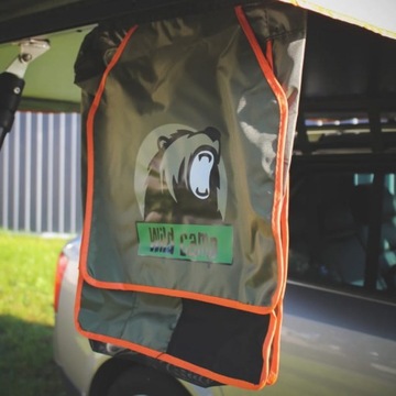 Палатка на крышу Wild Camp Hudson 220 серая - автомобильная палатка