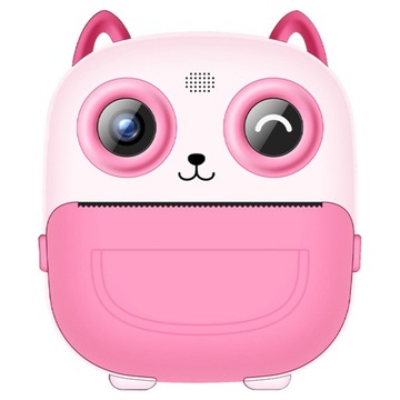 S5 2.4-Inch HD Dual Lens Cartoon Kids Instant Print Camera Built-In Games